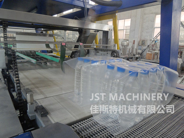 High Speed Linear Bottle PE Film Wrapping Packing Machine
